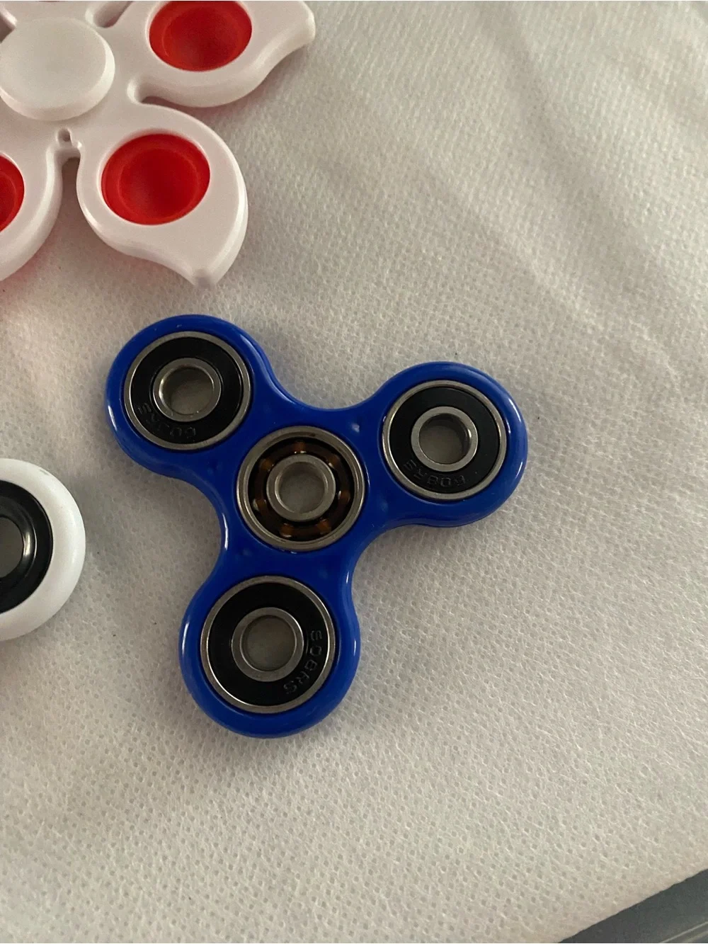 Fidget Spinner Lot Metal Plastic Set 5 Spinner Toys Bat Pop It Glitter Toy